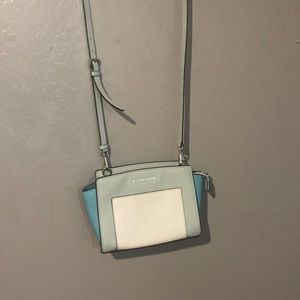 Multi blue Michael kors purse